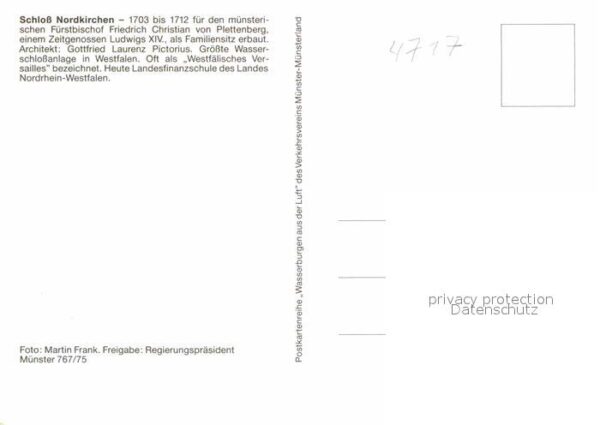 Nordkirchen Fliegeraufnahme Schloss – Bild 2