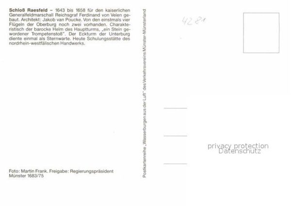 Raesfeld Fliegeraufnahme Schloss – Bild 2