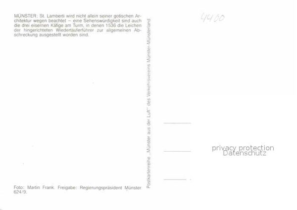 Muenster Westfalen Fliegeraufnahme Sankt Lamberti – Bild 2