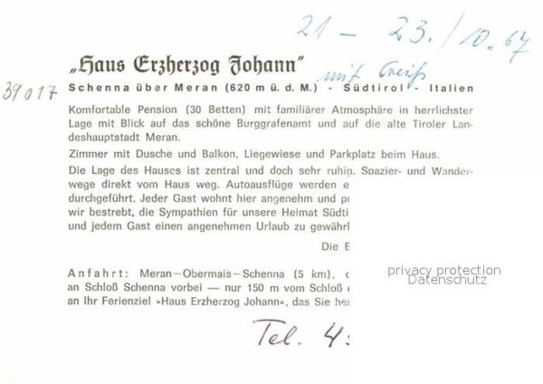 Schenna Meran Haus Erzherzog Johan – Bild 2
