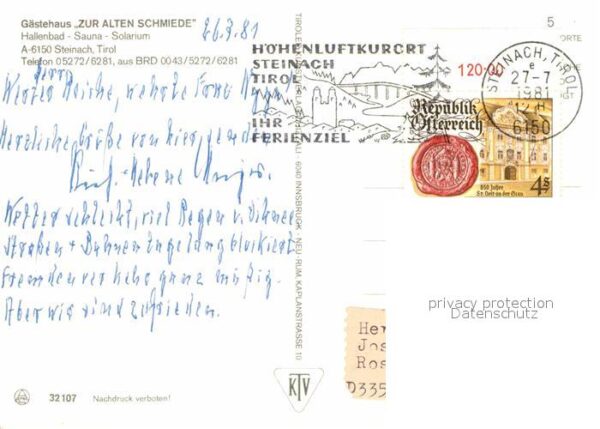 Steinach Brenner Tirol Gästehaus Zur Alten Schmiede – Bild 2
