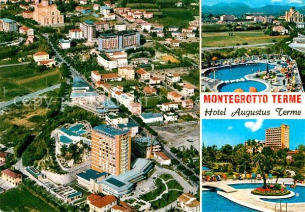 Montegrotto Terme Fliegeraufnahme Hotel Augustus Terme