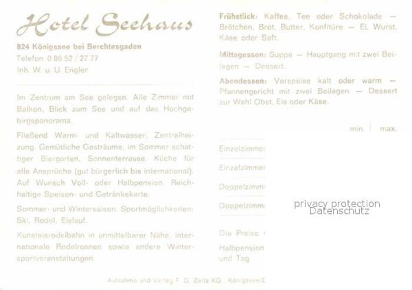 Koenigsee Berchtesgaden Hotel Seehaus – Bild 2