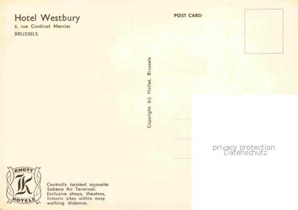 Bruessel Bruxelles Hotel Westburry – Bild 2