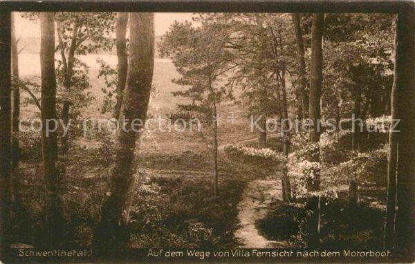 Schwentinental Weg von Villa Fernsicht nach dem Motorb