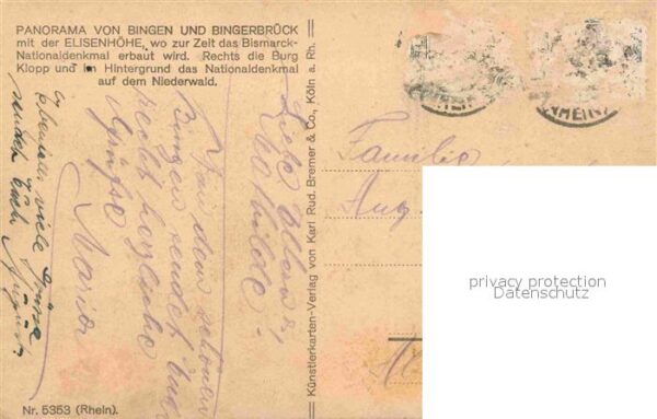 Bingen Rhein Bingenbrück Elisenhöhe Nationaldenkmal – Bild 2