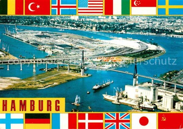Hamburg Köhlbrandbrücke Neuer Elbtunnel