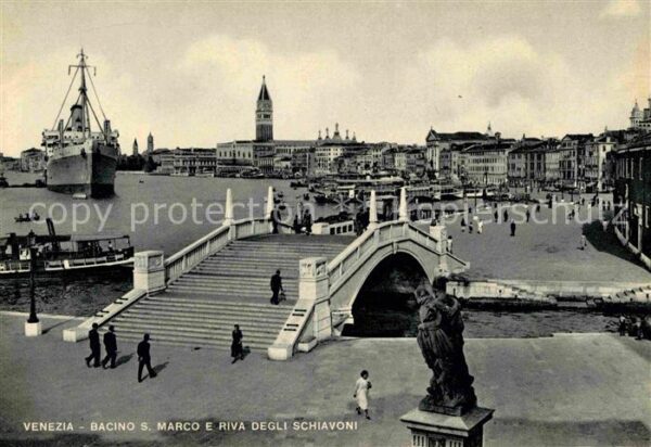Venezia Venedig Bacino S. Marco e Riva Degli Schiavoni