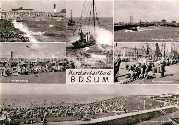 Buesum Nordseebad Strandpromenade Netzflicken Schleusenau