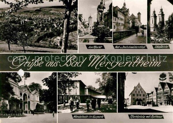 Bad Mergentheim Markt Hoch- Deutschmeisterschloss Schlo