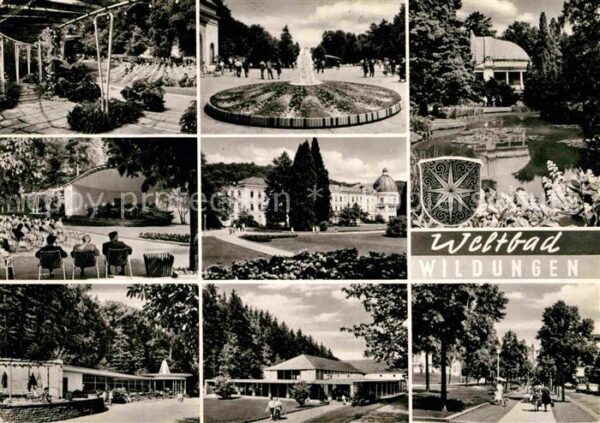 Bad Wildungen Konzertbühne Teich Promenade Brunnen