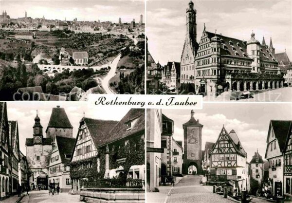 Rothenburg Tauber Rathaus Rodergasse Plönlein
