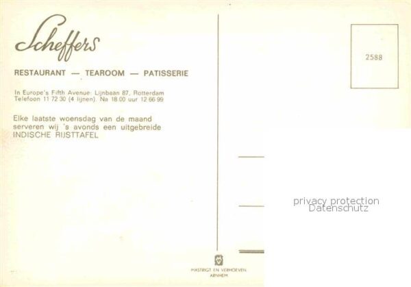 Rotterdam Scheffers Restaurant – Bild 2