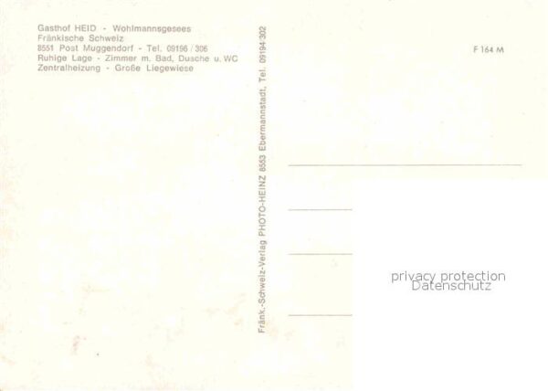 Wohlmannsgesees Gasthof Heid – Bild 2