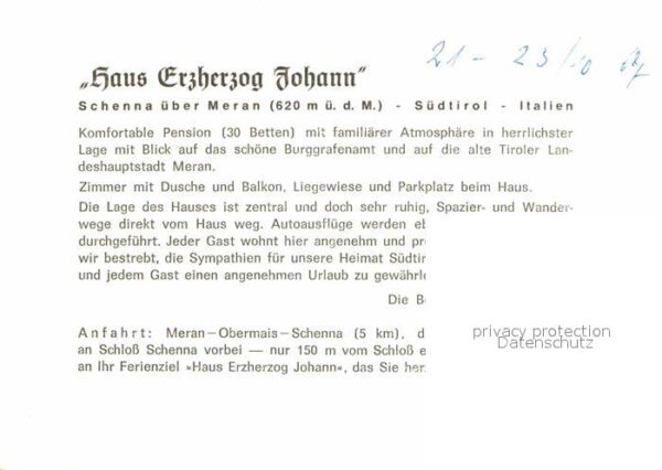 Schenna Meran Haus Erzherzog Johann – Bild 2