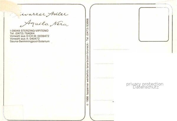 Sterzing Suedtirol Schwarzer Adler Gasthof – Bild 2