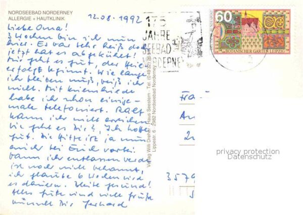 Norderney Nordseebad Allergie Hautklinik Fliegeraufnahme – Bild 2