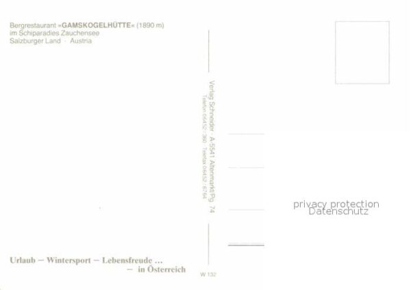 Zauchensee Bergrestaurant Gamskogelhütte – Bild 2