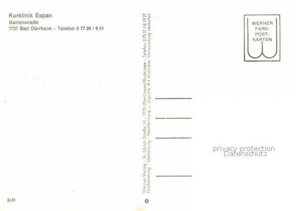 Bad Duerrheim Kurklinik Espan – Bild 2