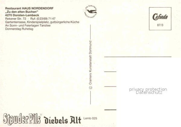 Lembeck Restaurant Haus Nordendorf – Bild 2