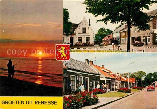 Renesse aan Zee Sonnenuntergang Ortsmotive