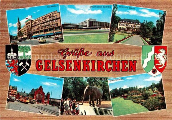 Gelsenkirchen Neumarkt Stadt Bühnen Schloss Berge Hau