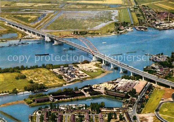 Rotterdam Van Brienenoordbrug Fliegeraufnahme