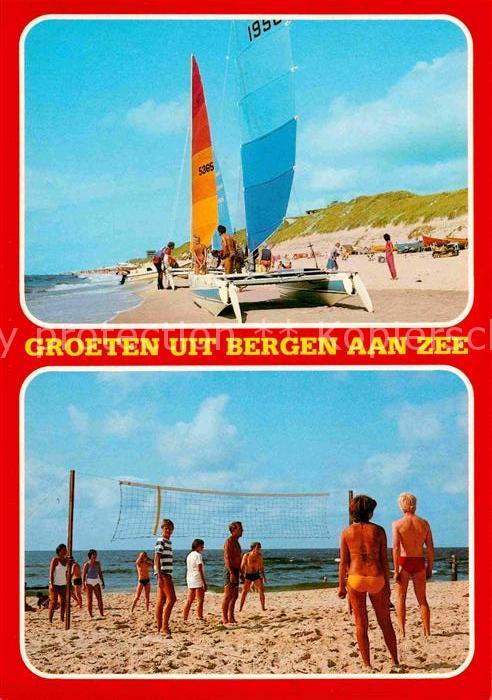 Bergen aan Zee Strand Segeln Beachvolleyball