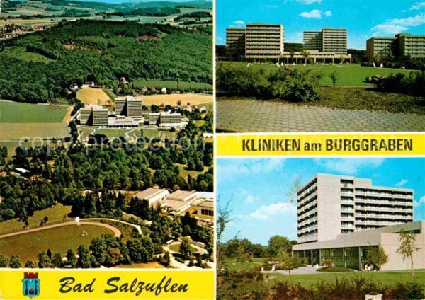 Bad Salzuflen Fliegeraufnahme Kliniken am Burggraben