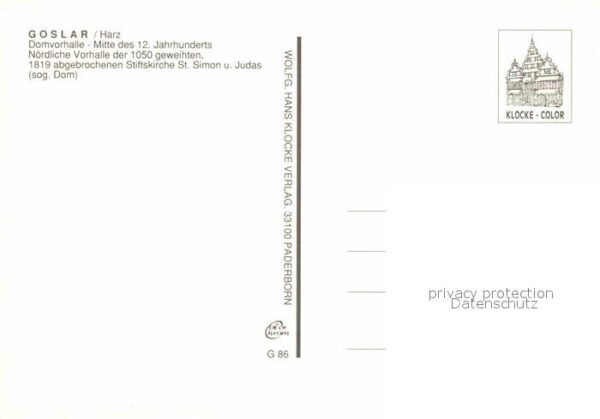 Goslar Stiftskirche St Simon und Judas Domvorh – Bild 2