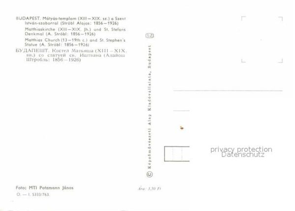 Budapest Matthiaskirche und St Stefans Denkmal – Bild 2