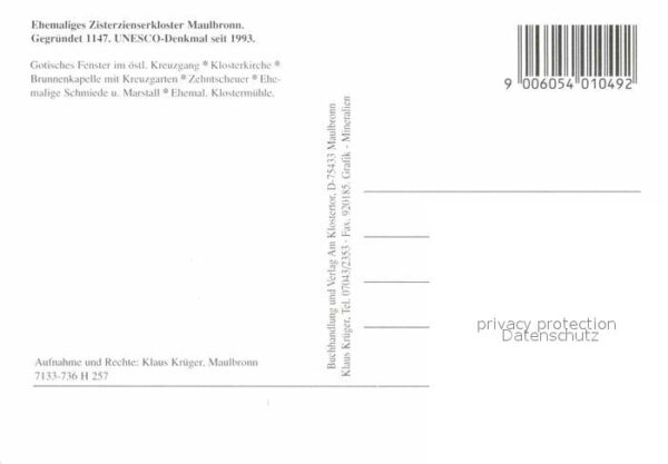 Maulbronn Kloster Maulbronn Kreuzgang Klosterkirc – Bild 2