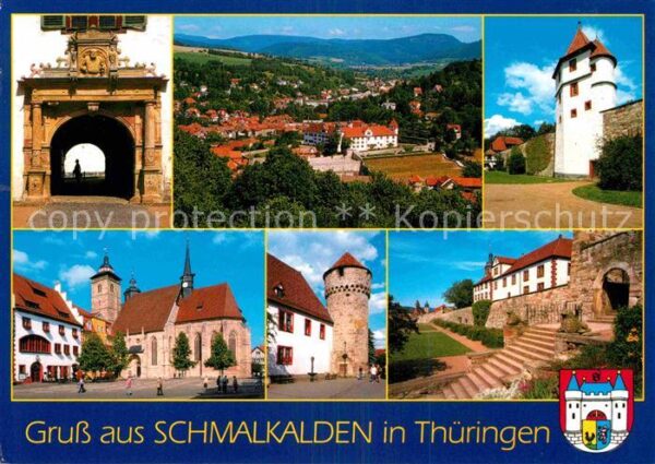 Schmalkalden Schloss Wilhelmsburg Östl Tor Panorama