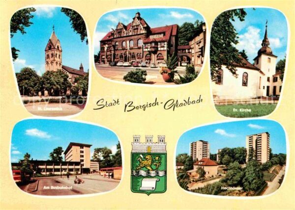 Bergisch Gladbach St Laurentius Rathaus Ev Kirche Busbahn