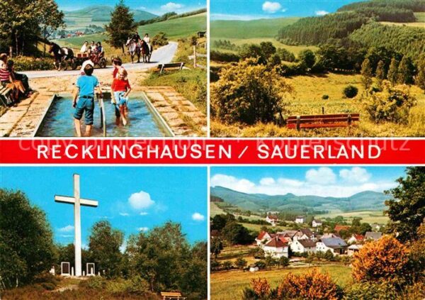 Recklinghausen Sundern Wassertretstelle Landschaft Kreuz Panor
