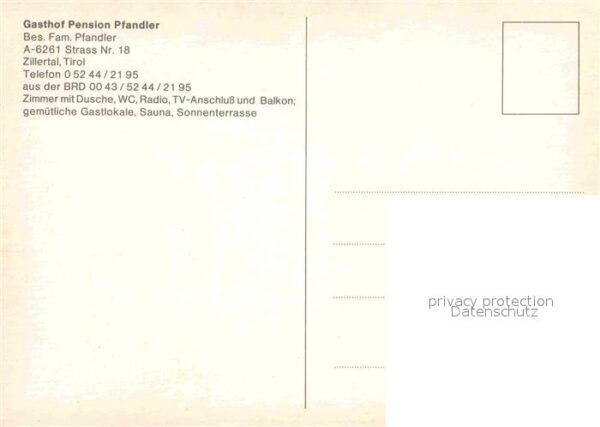 Zillertal Tirol Gasthof Pension Pfandler – Bild 2