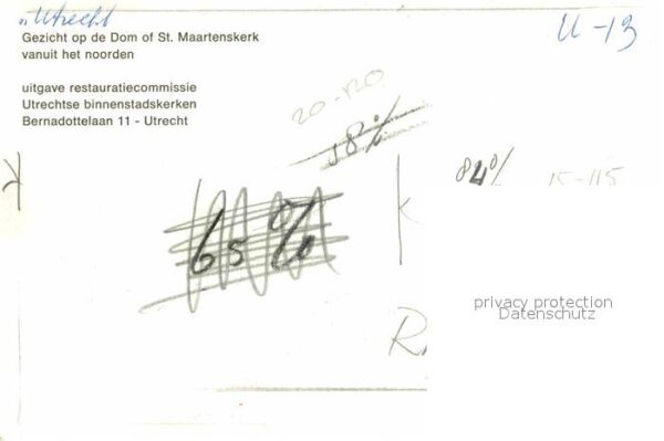 Utrecht Gezicht op de Dom of St Maartenskerk – Bild 2