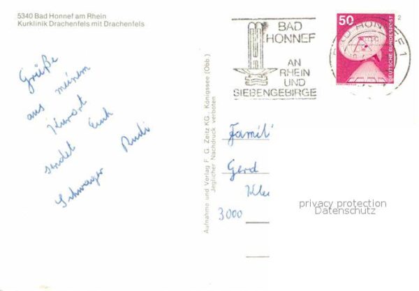 Bad Honnef Kurklinik Drachenfels mit Drachenfels – Bild 2