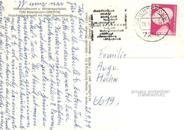 Obertal Baiersbronn Hirschauerwald mit Hotel Sommerberg Fli – Bild 2