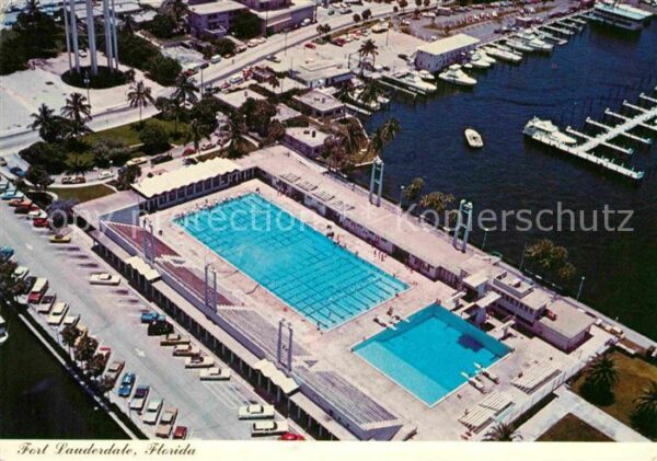 Fort Lauderdale Aerial view Olympic Size Swimming Pool