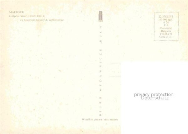 Malbork Gotycki ratusz – Bild 2