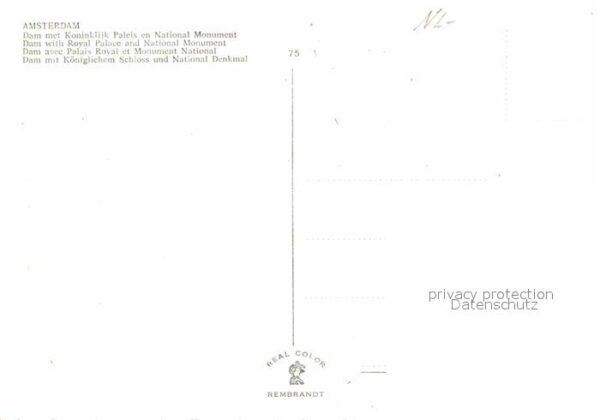 Amsterdam Niederlande Dam met Koninklijk Paleis en National M – Bild 2