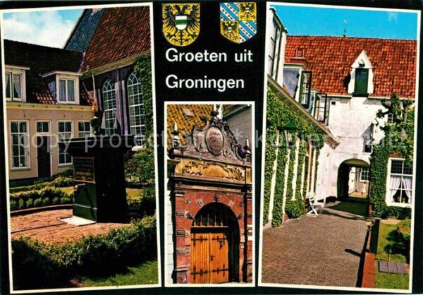 Groningen Altstadt Een van de vele Gasthuizen Het