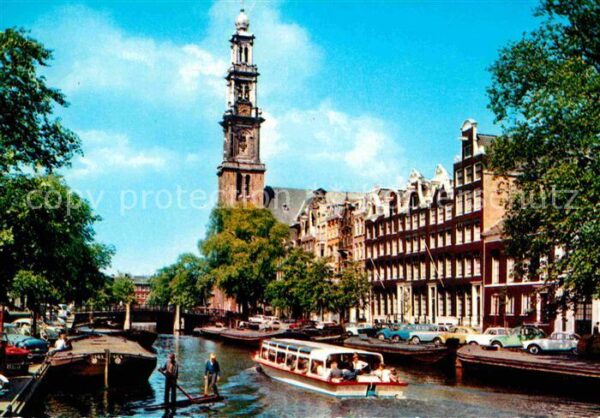 Amsterdam Niederlande Prinsengracht en Westertoren