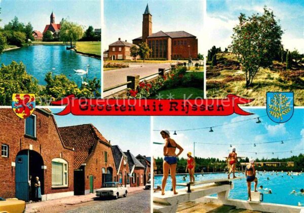 Rijssen Schwanenteich Kirche Schwimmbad