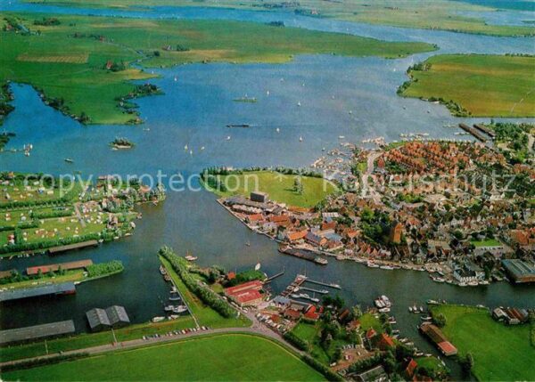 Friesland Niederlande Friese Meeren Fliegeraufnahme