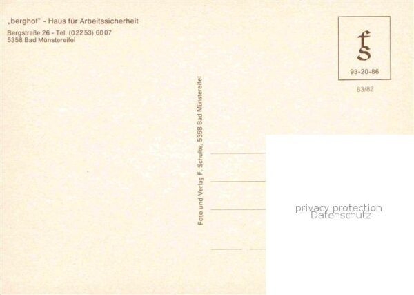 Bad Muenstereifel Berghof Haus für Arbeitssicherheit – Bild 2