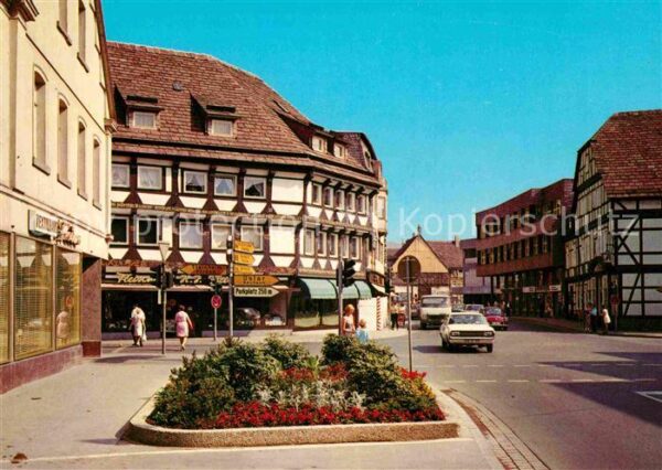 Hoexter Weser Westerbachstrasse und Marktstrasse