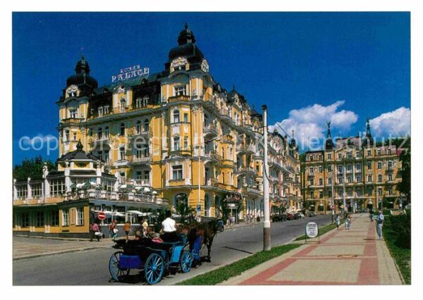 Marianske Lazne Hotel Palace Pferdekutsche