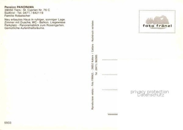 Tiers Tires Pension Panorama Gastraum Bar – Bild 2